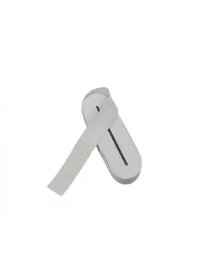 Beyaz - 4cm Paça Lastik Yassı Geniş 10mt