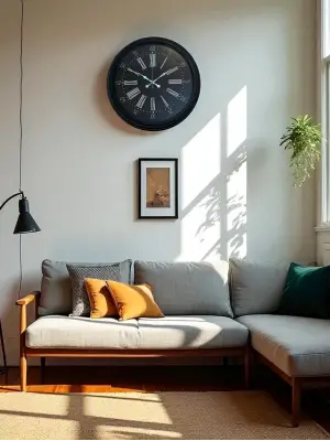 Black Noble 40 Cm Metal Modern Duvar Saati