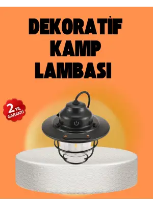 Çam Kozalağı Şekilli Retro Kamp Gece Lambası