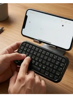 Cep Boyutu Kablosuz Bluetooth Klavye Telefon Ve Tablet Uyumlu