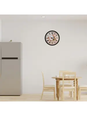 Chef Kitchen Siyah 36 Cm Dekoratif Duvar Saati