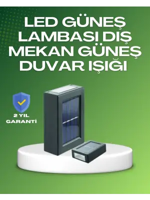 Dış Mekan Güneş Paneli İle Aydınlatma Lambası