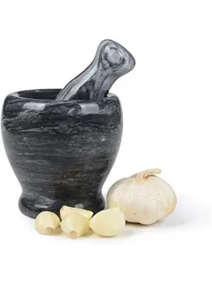 Doğal Cilalı Mermer Havan