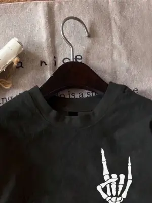 Erkek Baskılı Oversize T-shirt - Siyah