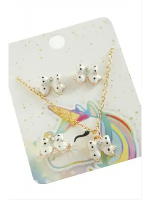 Fiyong Mineli Set Kolye