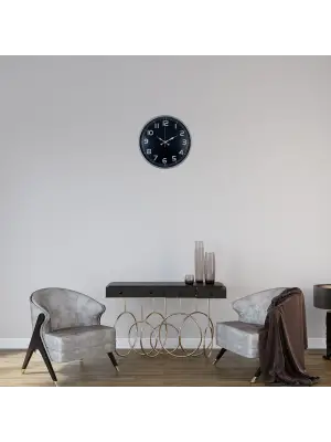 Gri Zarafet 36 Cm Duvar Saat