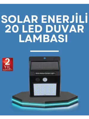 Hareket Algılamalı Solar Led Güvenlik Lambası