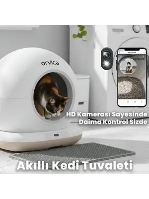 HD Kameralı Akıllı Kedi Tuvaleti