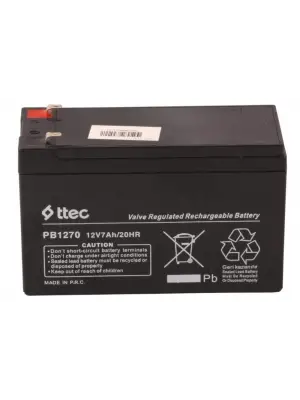 TTEC 12V 7 AH Kuru Bakımsız Akü