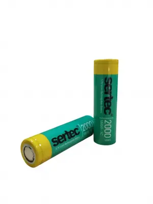 18650 3.7V 2000 Mah 1C Li-Ion Şarjlı Pil