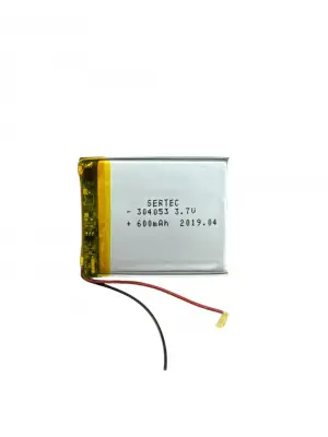 304053 3.7V 600 MAh Li-Polymer Pil (Devreli/1.5A)