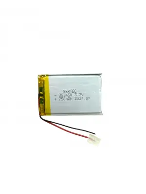 383450 3.7V 750 MAh Li-Polymer Pil (Devreli/1.5A)