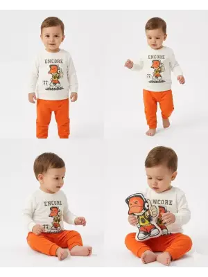 ieg™ 6/24 Ay Baskılı Basic Bebek Takımı