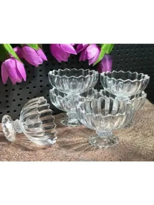 6lı Kristal Çerezlik Seti
