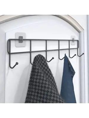 6lı Yapışkanlı Kapı Arkası Askı