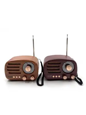 Ahşap Retro Radyo