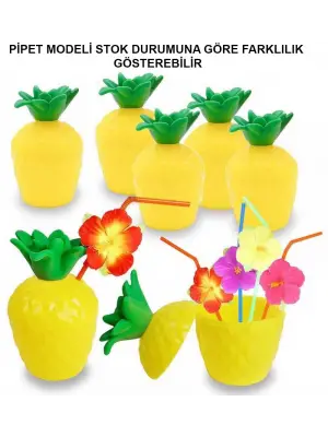 Ananas Pipetli Bardak
