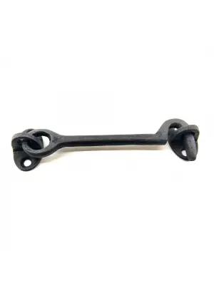 Antika Tarz Dekoratif Pirinç Çengeli - 13cm, Oksit