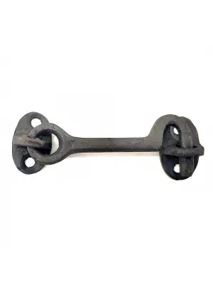 Antika Tarz Dekoratif Pirinç Çengeli - 8,5cm, Oksit