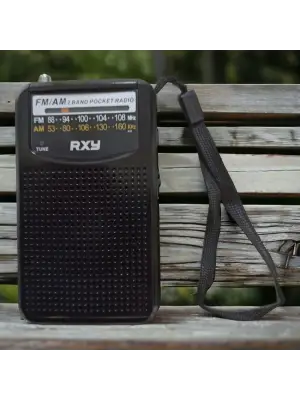 Bariton Cep Tipi Mini Analog Radyo Siyah