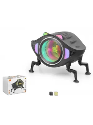 Bluetooth Masaüstü Hoparlör Robot Tasarimli Fm Rgb CC2A