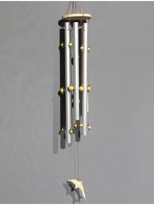Boncuklu Metal Rüzgar Çanı Model 2