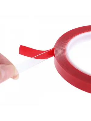 Çift Taraflı Şeffaf Akrilik Silikon Bant 10mm x 5 Metre