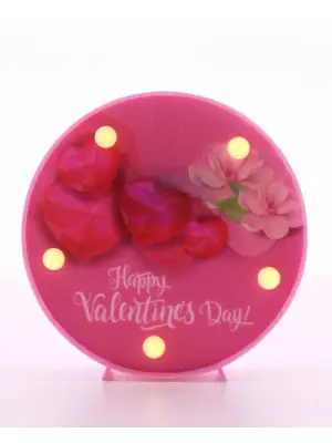 Dekoratif  3D Led Lamba Valentines Day Led Lamba