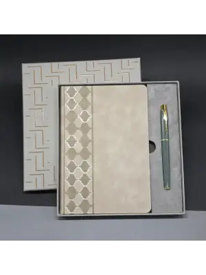 Deri Defter Ve Kalem Set