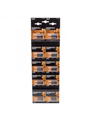 Duracell 1.5V İnce AAA 20li Alkalin Pil LR03/MN20