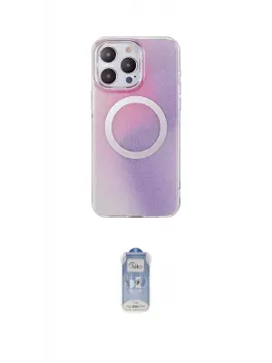 ieg™ iPhone 14 Pro Kılıf Pusula Form - Siyah Joko Magic 5D Cam