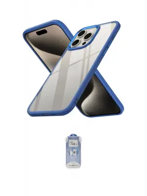 ieg™ iPhone 15 Pro Kılıf Nova Işık Serisi - Siyah Joko Magic 5D Cam