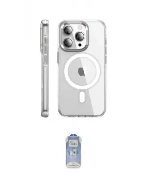 ieg™ iPhone 15 Pro Max Kılıf Nova Doku - Siyah Joko Magic 5D Cam