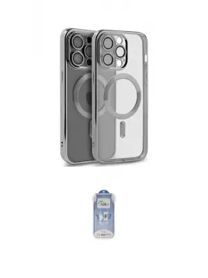 ieg™ iPhone 15 Pro Max Kılıf Nova Işık Özel Seri - Siyah Joko Magic 5D Cam