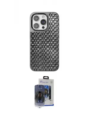 ieg™ iPhone 15 Pro Max Kılıf Siluet Form Serisi - Siyah Vanessa Magic Cam