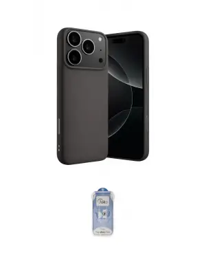ieg™ iPhone 17 Pro Max Kılıf Ahenk Serisi - Siyah Joko Magic 5D Cam