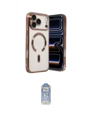 ieg™ iPhone 17 Pro Max Kılıf Nova Işık Özel Seri - Siyah Joko Magic 5D Cam