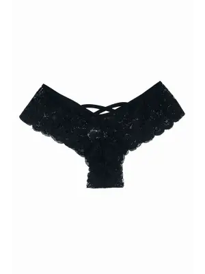 ieg™ Kadın Siyah Dantelli Seksi Külot