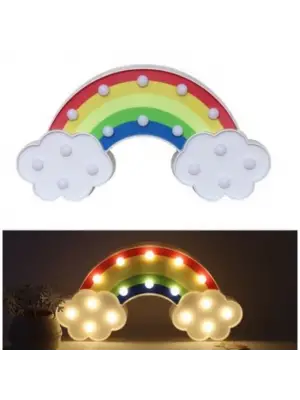 Led Işıklı Gökkuşağı Gece Lambası
