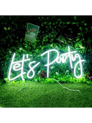LetS Party Yazılı Neon Led