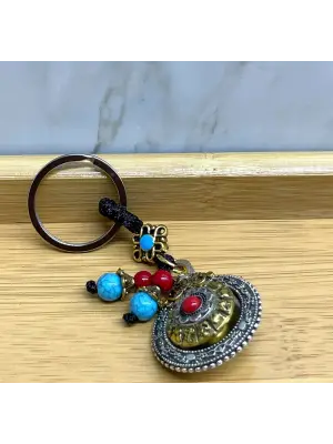 Mantra Çarkı Şans Anahtarlık