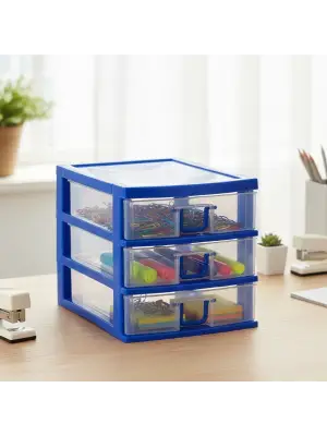 Mini 3 Çekmeceli Komidin Organizer