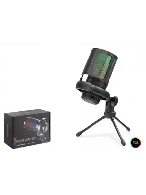 Profesyonel Gaming Rgb Mikrofon 192 Khz / 24 Bit Type-C - Siyah ME6S