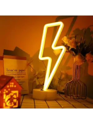 Şimşek Neon LED Lamba