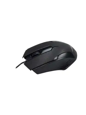 Siyah Mat Desenli USB Kablolu 3D Optik Mouse