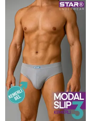 ieg™ Star 109 Erkek 3lü Modal Slip