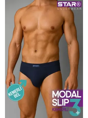 ieg™ Star 109 Erkek 3lü Modal Slip