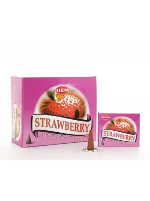 Strawberry Aromalı Konik Tütsü