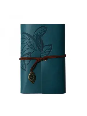 Yaprak Desenli Deri Defter