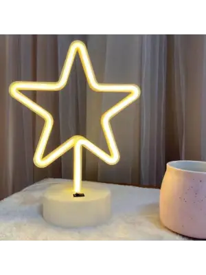 Yıldız Neon LED Lamba